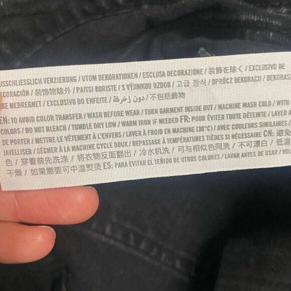 Abercrombie & Fitch Black Curve Love Skinny High Rise Vented Hem Jeans Size 14L - Picture 8 of 9